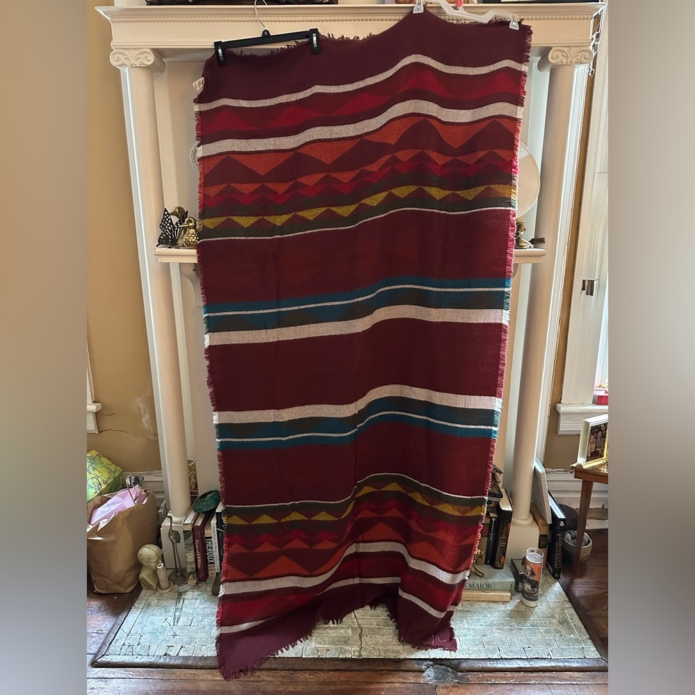 Extra Large Geometric Scarf - Picture 2 of 2